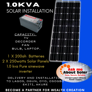 Ztandard 1.0kva Pure Sine Wave Inverter Solar Installation (Nigerian Only {Physical Product} #12.3%/#4.90%)