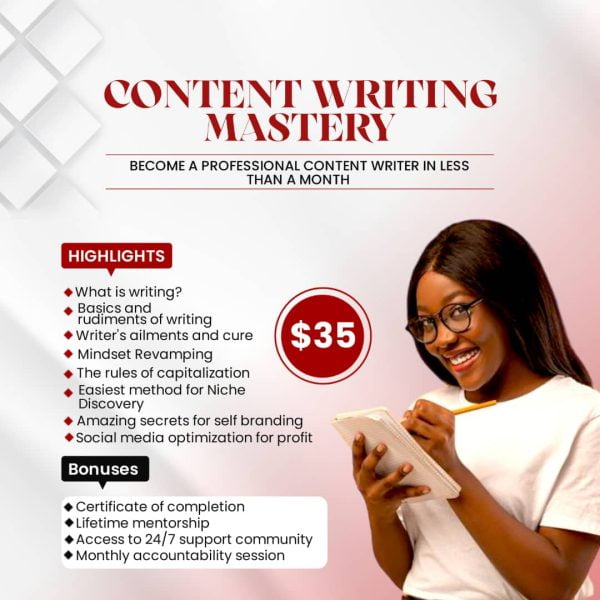 Content Writing Mastery Course with Joycee Oluwaseun